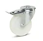 Nylon swivel braked castor 100 mm - NY6-100