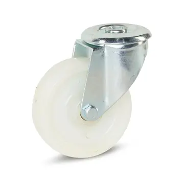 MESO Nylon swivel castor with central hole - 100mm - 200kg
