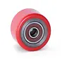 PU pallet roller 80x50 - Shaft diameter 17mm - Load capacity 400kg