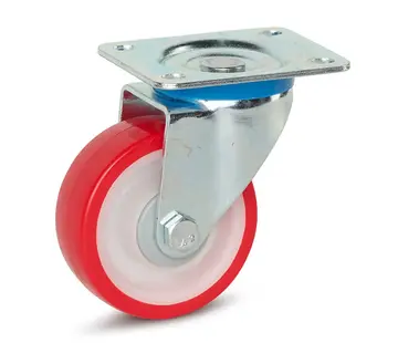 MESO PU swivel castor with top plate - 100mm - 180kg