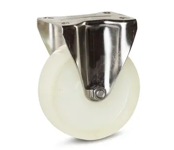 MESO Nylon stainless steel fixed castor - 125mm - 220kg