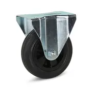 MESO Rubber fixed castor 160 mm - 140 kg