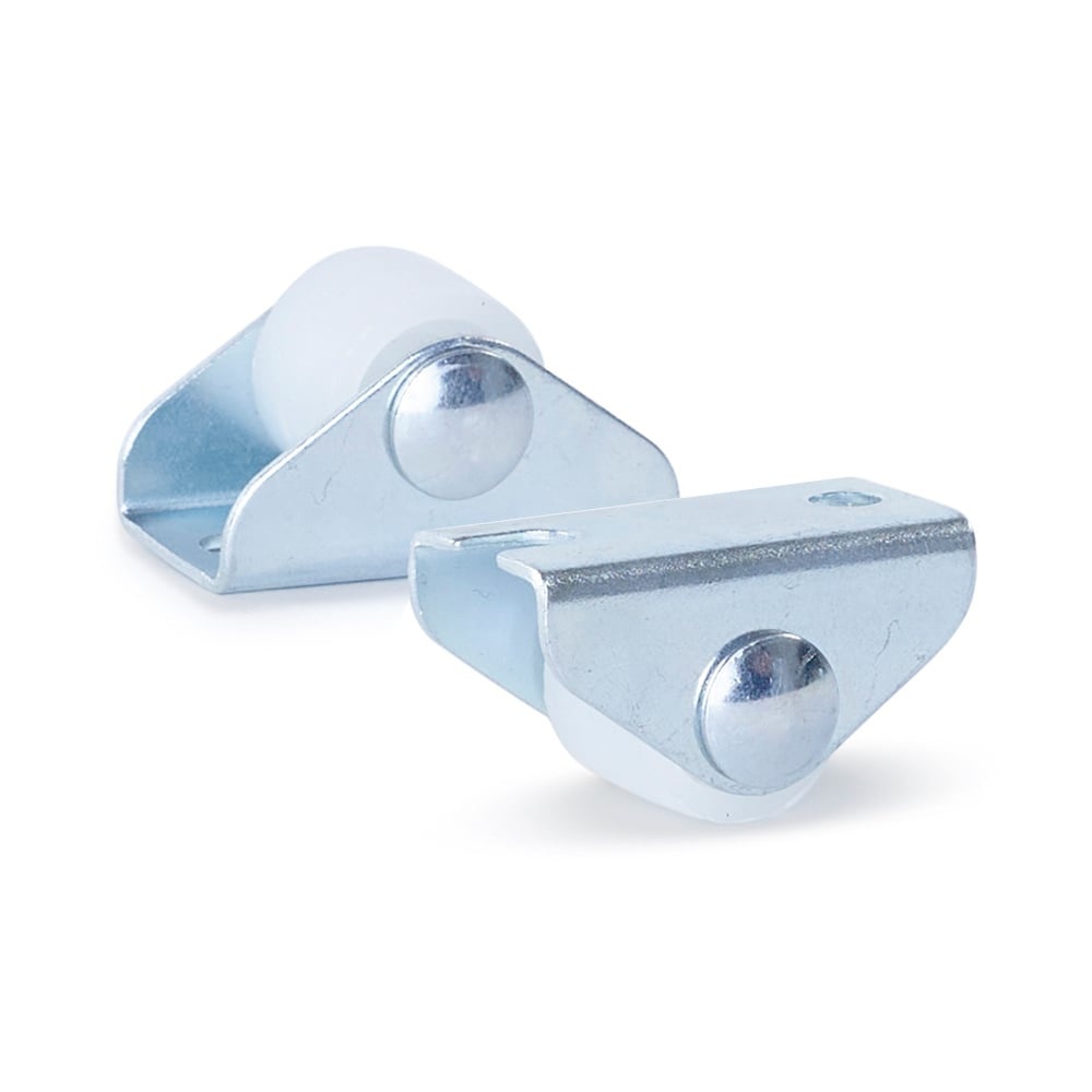 Small white PP Fixed castor - 15mm - 20kg - Logihub