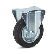 MESO Odourless rubber fixed castor - 125mm - 100kg