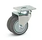 Double swivel castor with top plate - 75mm - 150kg