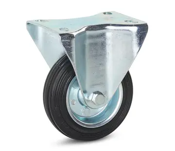 MESO Odourless rubber fixed castor - 100mm - 75kg