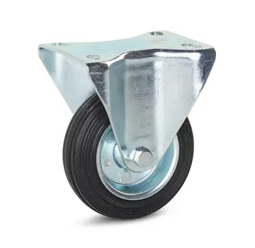 MESO Odourless rubber fixed castor - 100mm - 75kg