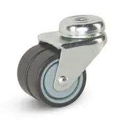 MESO Double swivel castor with central hole - 50mm - 90kg