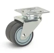 MESO Double swivel castor with top plate - 50mm - 90kg