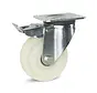 Nylon heavy duty swivel castor braked with top plate - 150mm - 700kg