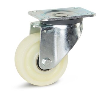 MESO Nylon heavy duty swivel castor with top plate - 125mm - 550kg