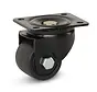 Black nylon heavy duty swivel castor with top plate - 65mm - 500kg