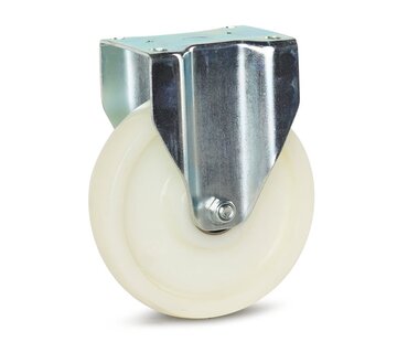 MESO Nylon heavy duty fixed castor - 200mm - 800kg