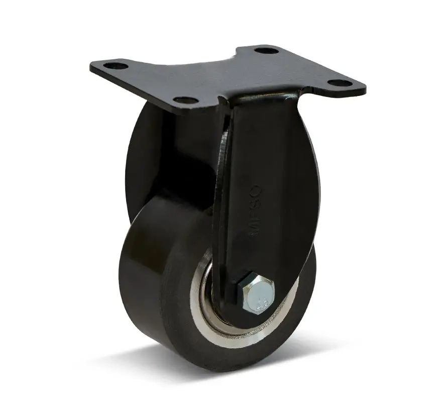 PU fixed castor - 50mm - 120kg