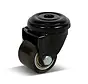 PU swivel castor with central hole - 35mm - 100kg