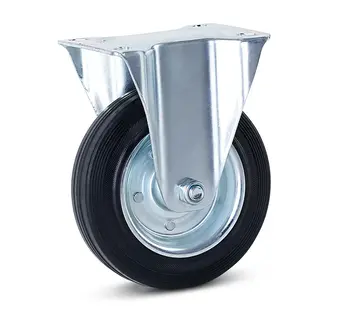 MESO Odourless rubber fixed castor - 160mm - 200kg