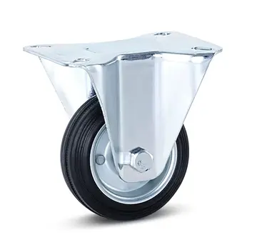 MESO Odourless rubber fixed castor - 80mm - 80kg