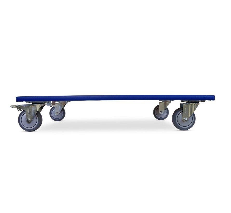 Furniture roller 2 x braked - TPR wheel - 800mm x 600mm - 350kg