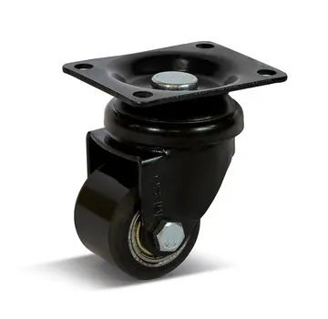 MESO PU swivel castor with top plate - 35mm - 100kg