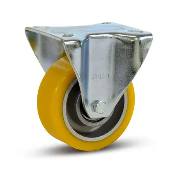MESO PU heavy duty fixed castor - 100mm - 350kg