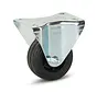 Rubber castor - 80mm - 60kg