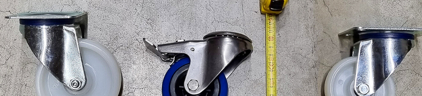 What is the overall height of a swivel castor?