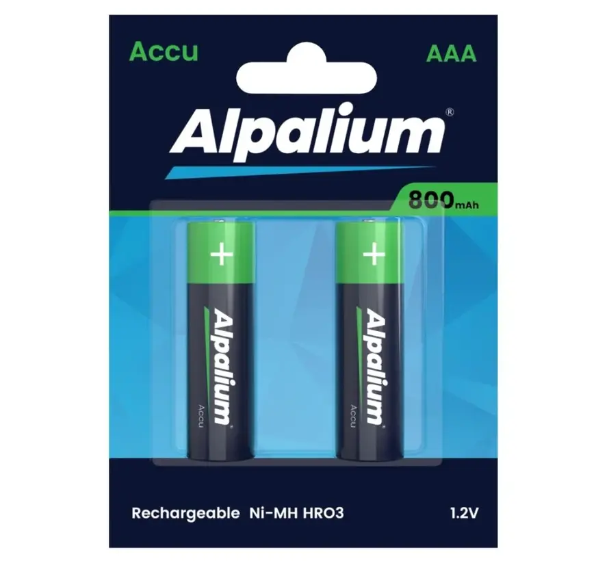 Rechargeable battery AAA - HR03 - 1.2V - 800mAh (2 pieces)
