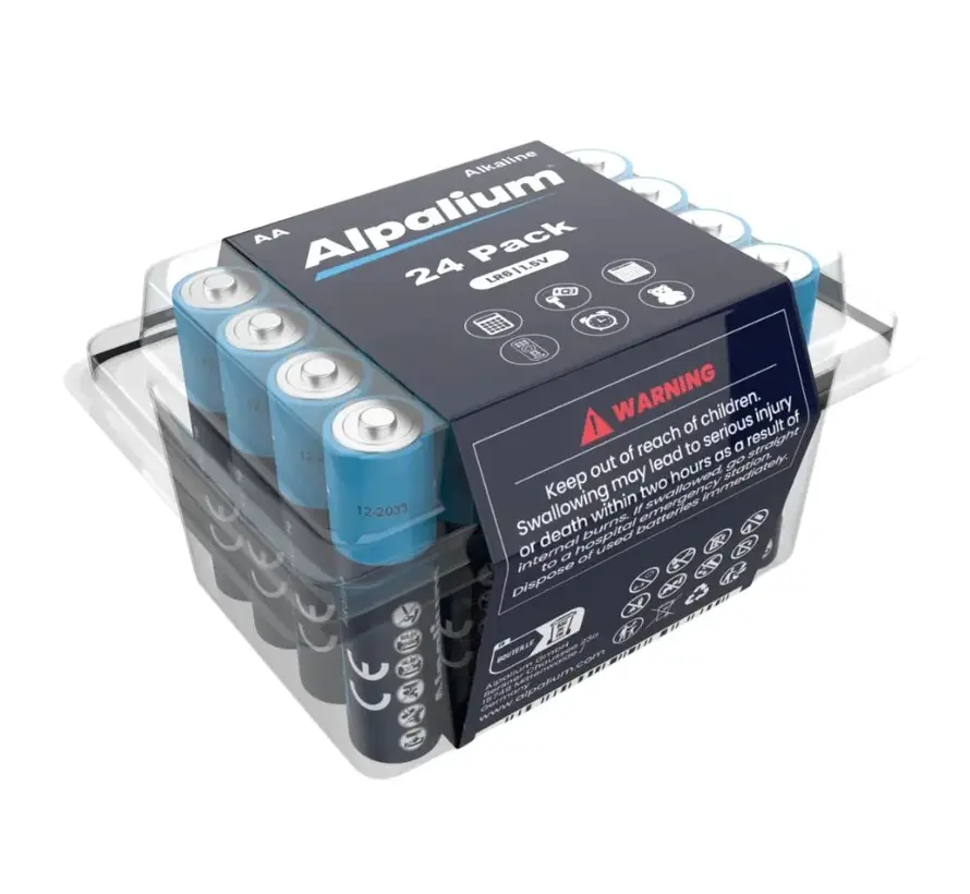 Alkaline battery AA - LR6 - 1.5V (24 pieces)