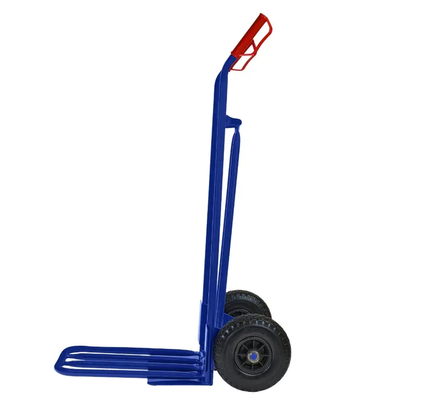 Steekwagen blauw - incl. klep - Max 200 kg - Anti-Lek (PU) Zwart/Zwart