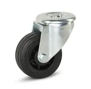 MESO Rubber caster with central hole - 80mm - 60kg - Phase out