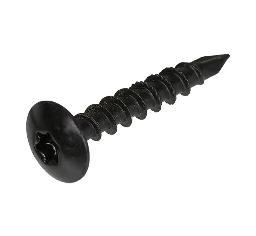 Blackline - Schrauben für Gartengeräte - AR-beschichtet - OVK - Schwarzer Kopf TX-30 6.0X40 (30 Stück)
