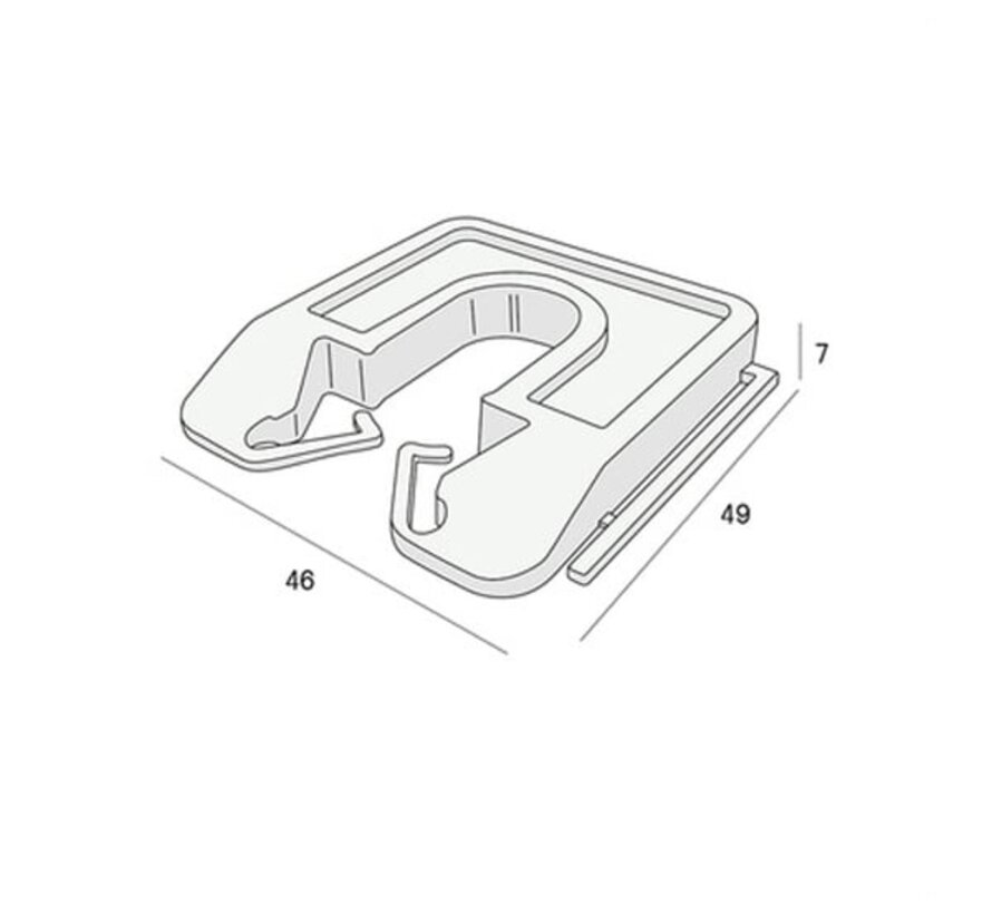 Milli-Max - Spachtelplatte 7mm - Grau (60 Stück)