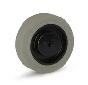 MESO Graues Gummirad mit schwarzem Gehäuse - 125mm - 180kg