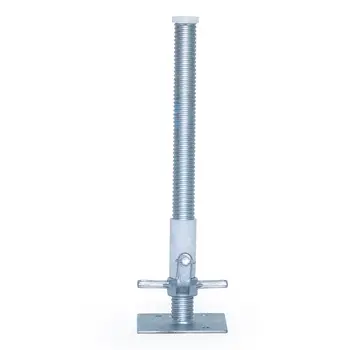 Fußstempel mit Stahlspindel - 38mm - Mit Stopfen und Rohr - 800kg