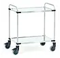 Fetra Edelstahl Servierwagen Ladefläche 800 x 500 mm - 80kg pro Regal
