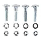 MESO Montagesatz M6 - 4x Sicherungsschraube - 4x Mutter - 4x Unterlegscheibe