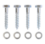 MESO Montageset M6 - 4x Holzgewindebolzen - 4x Unterlegscheibe