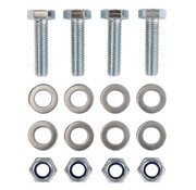 MESO Montagesatz M8 - 4x Sechskantschraube - 4x Mutter - 8x Unterlegscheibe