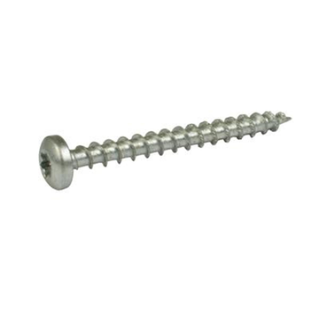 Dynaplus Dynaplus - Uni Schrauben - Torx 20 Zylindrischer Kopf - 4x35mm - Verzinkt - Goldgewinde (200 Stück)