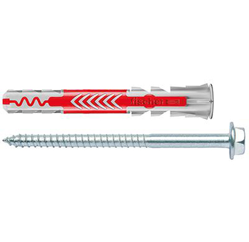 Fischer Fischer - DuoPower S - Universalstecker - 10 x 80mm - inklusive Schrauben (10 Stück)