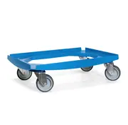 MESO Onderwagen - Rolplateau - Blauw - 4 zwenkwielen - 250kg - 100mm