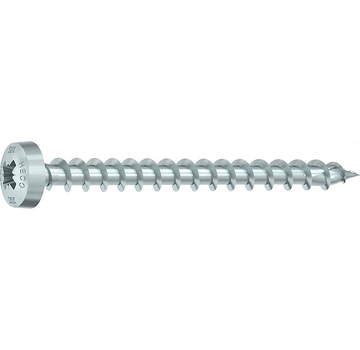 Heco Topix-Plus-Schrauben - Pozidrive Rundkopf - 3,5x 30mm - Vollgewinde (200 Stück)