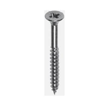 Spanplattenschrauben - Pozidrive 2 - 3,5 x 30mm - Goldgewinde - Verzinkt (200 Stück)