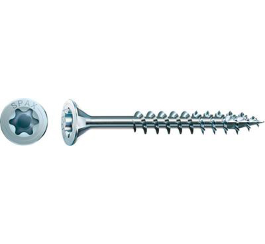 Spax - Spanplattenschrauben - Torx 20 Flachkopf - 5 x 70mm - Teilgewinde - WIROX (100 Stück)