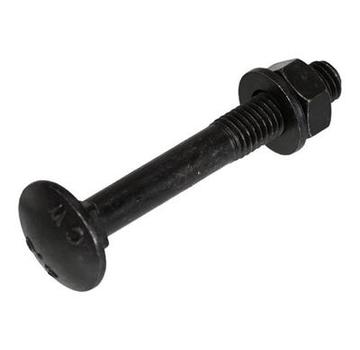 Blackline - Schließringbolzen - DIN603 - M8 x 90mm - Schwarz (25 Stück)