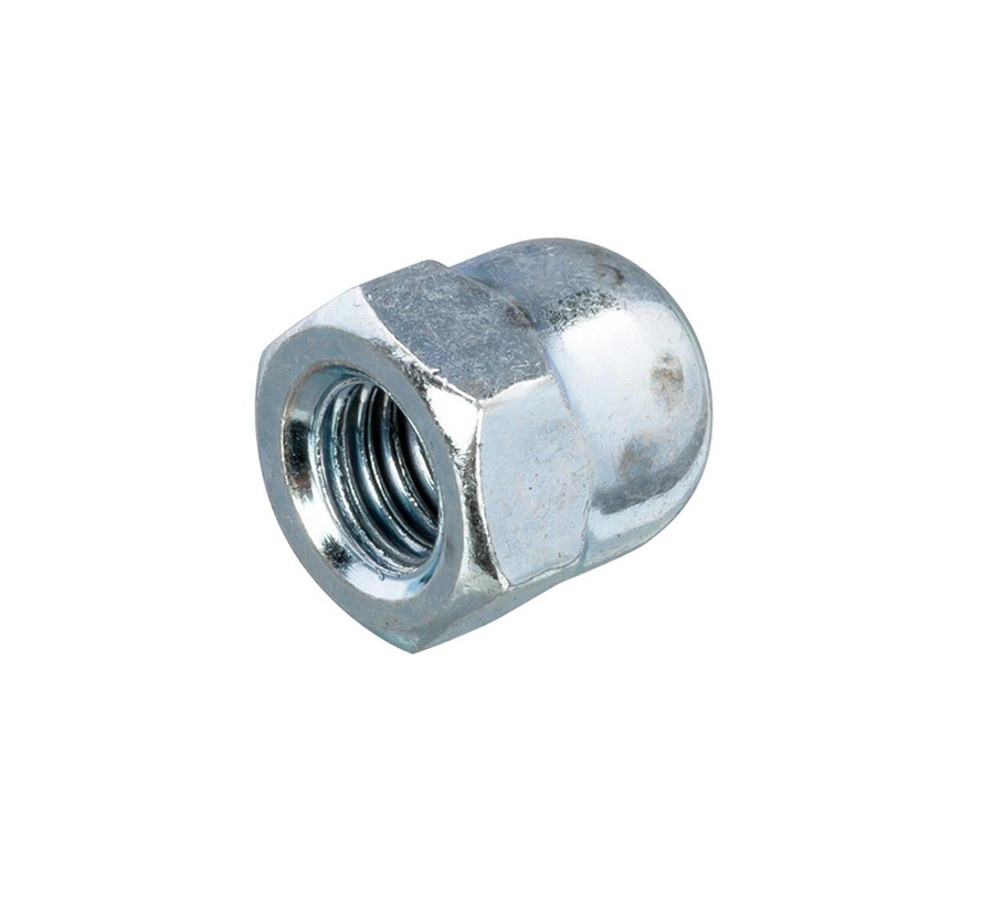 Hoenderdaal Fasteners - Hutmuttern - M6 - DIN1587 - Verzinkt (200 Stück)