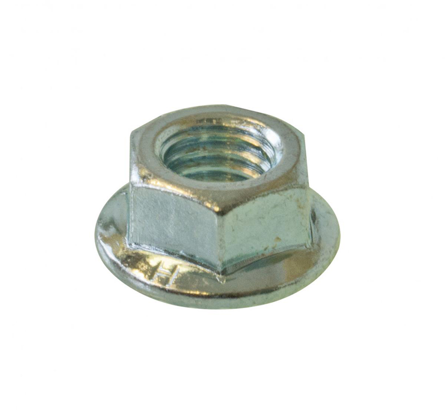 Hoenderdaal Fasteners - Flanschmuttern - M10 - DIN6923 - Verzinkt - Klasse 8 (50 Stück)