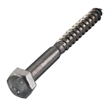 Holzgewindebolzen - DIN571 Sechskant - M7 x 120mm - Edelstahl (100 Stück)