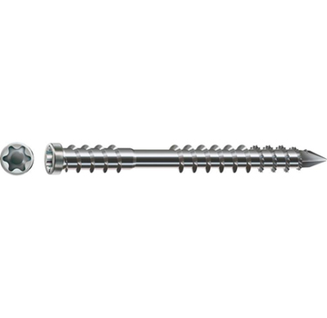 Spax-D - Terrassenschrauben - Torx 25 Zylinderkopf - 5 x 60mm - Teilgewinde - Edelstahl (100 Stück)