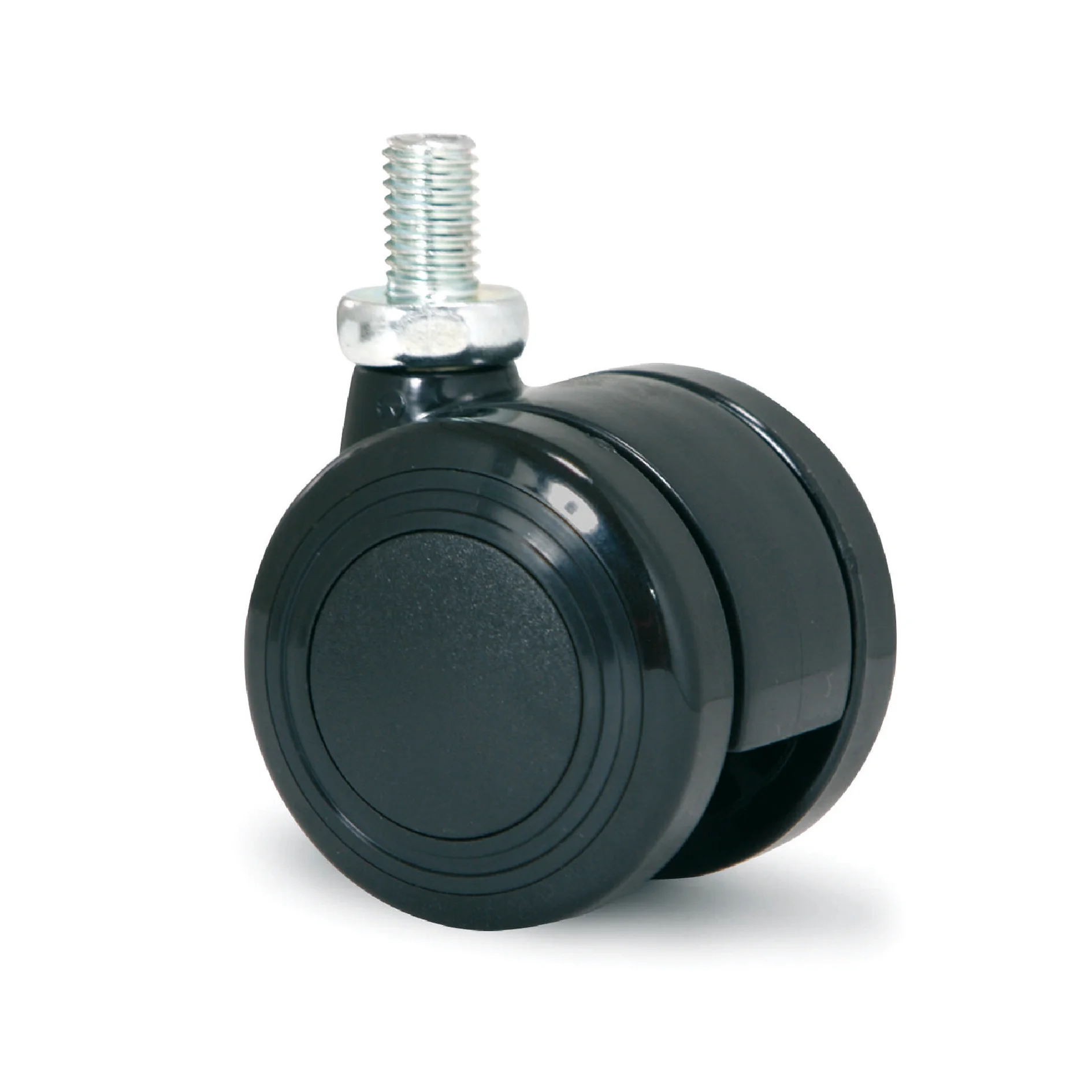 4x Möbelrolle 40mm – Hartbodenrollen Aus Nylon, Gewinde M8x15 Mm, Für Möbel & Co.